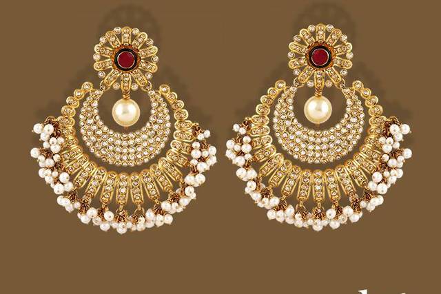 Tbz gold sale jhumkas