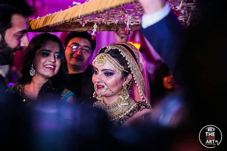 Bride Walking towards the Groom