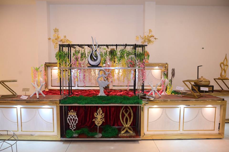 Banquet hall wedding counter