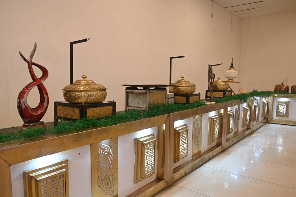 Banquet hall wedding counter