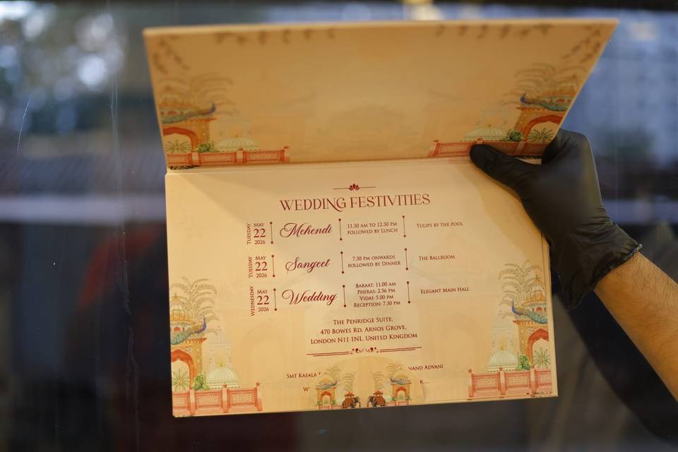 Inviataion card bandhan cards