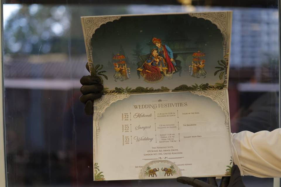 Inviataion card bandhan cards