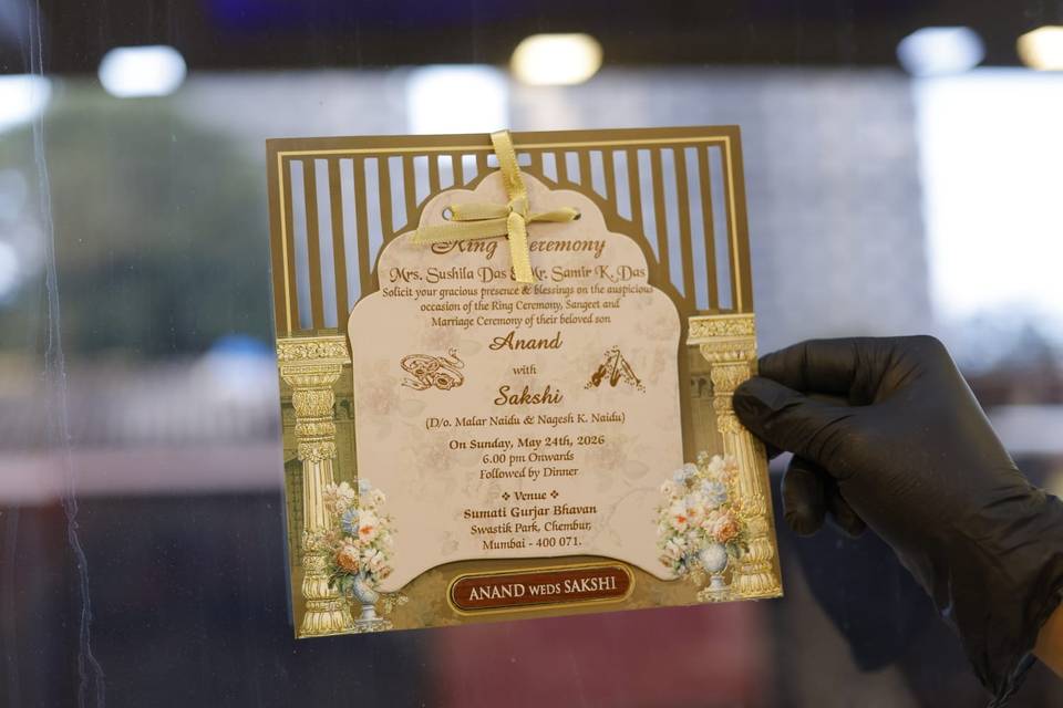 Inviataion card bandhan cards