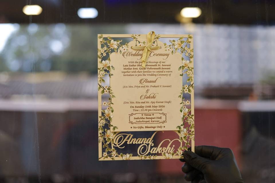 Inviataion card bandhan cards