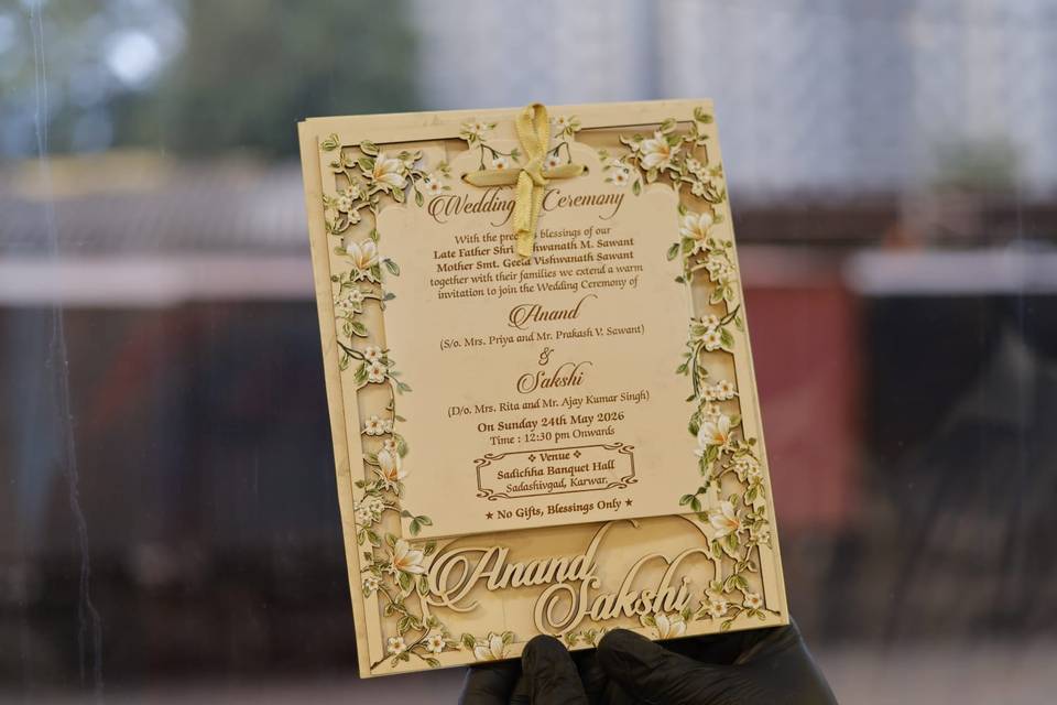 Inviataion card bandhan cards