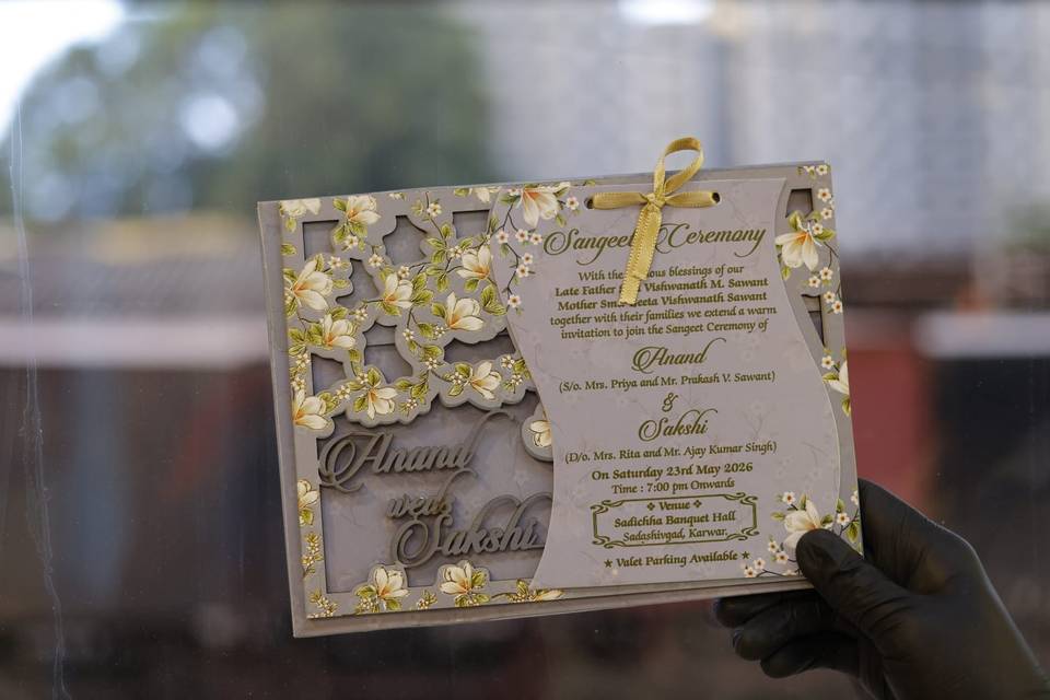 Inviataion card bandhan cards