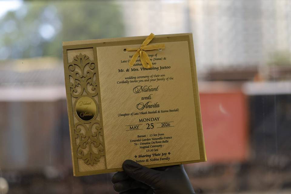Inviataion card bandhan cards