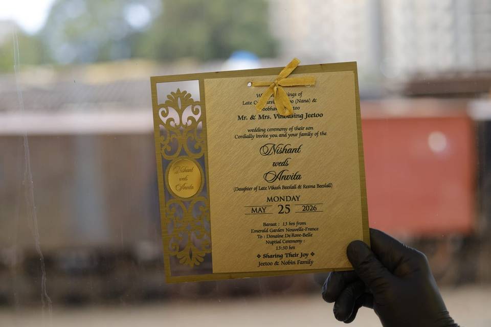 Inviataion card bandhan cards