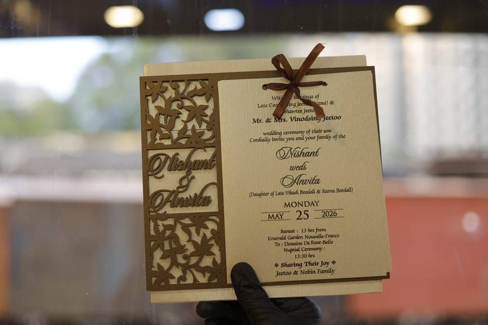 Inviataion card bandhan cards