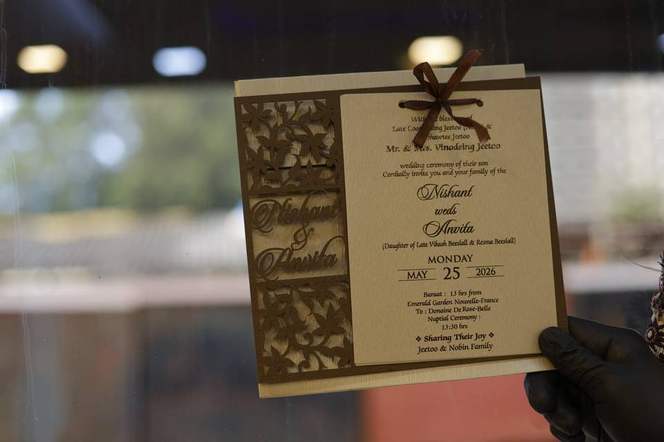 Inviataion card bandhan cards