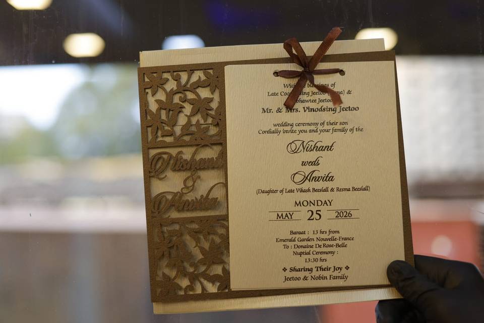 Inviataion card bandhan cards