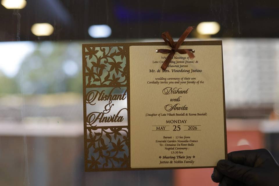Inviataion card bandhan cards