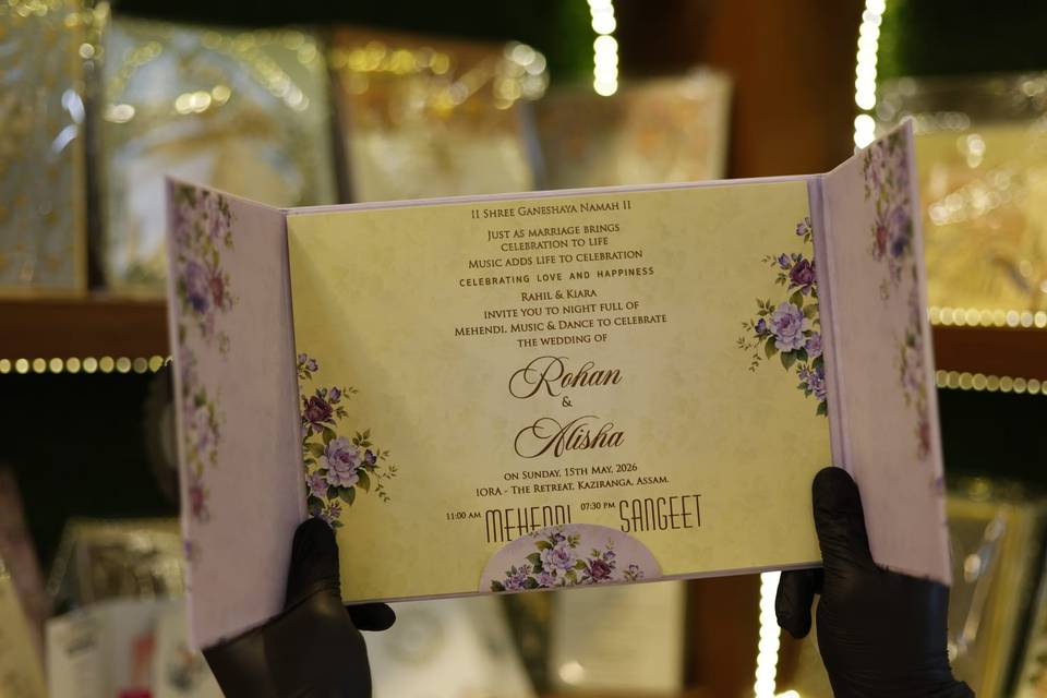 Inviataion card bandhan cards