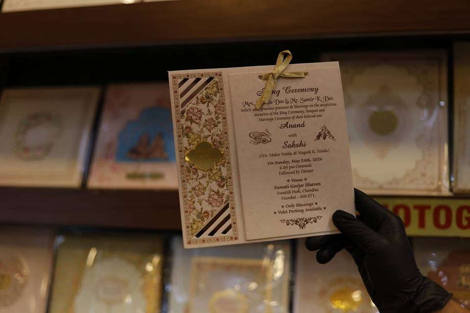 Inviataion card bandhan cards