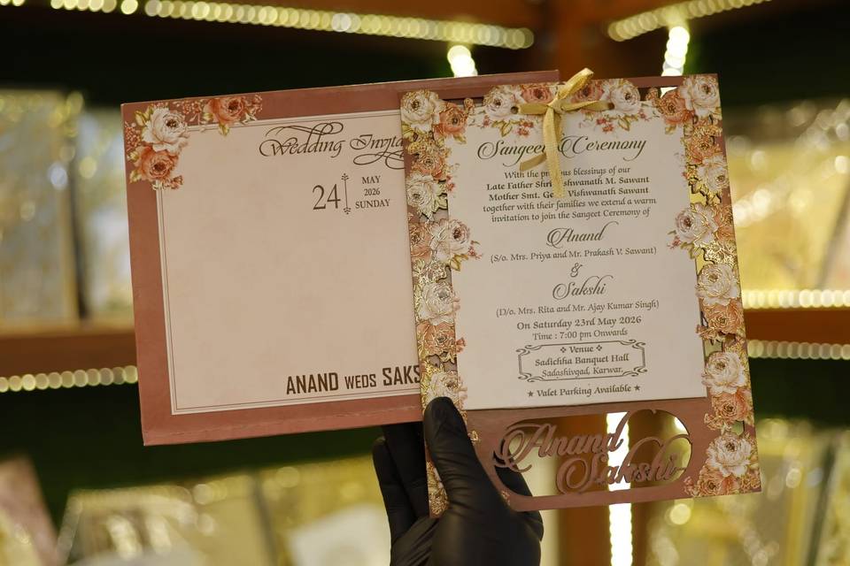 Inviataion card bandhan cards