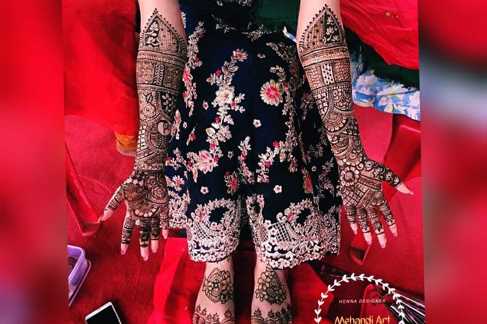 Mehandi Art by निsha