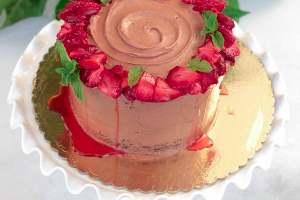 Chocolate Strawberry Cake