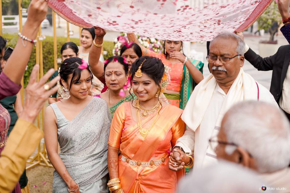 South-Indian bride entry