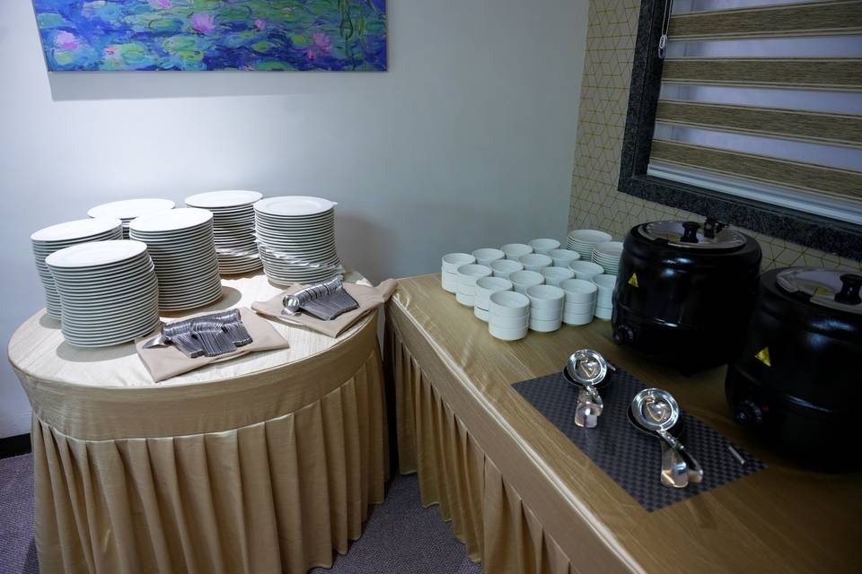 Catering setup
