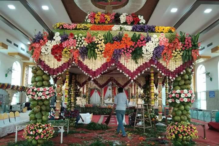 Sri Ganesh Flower Decoration