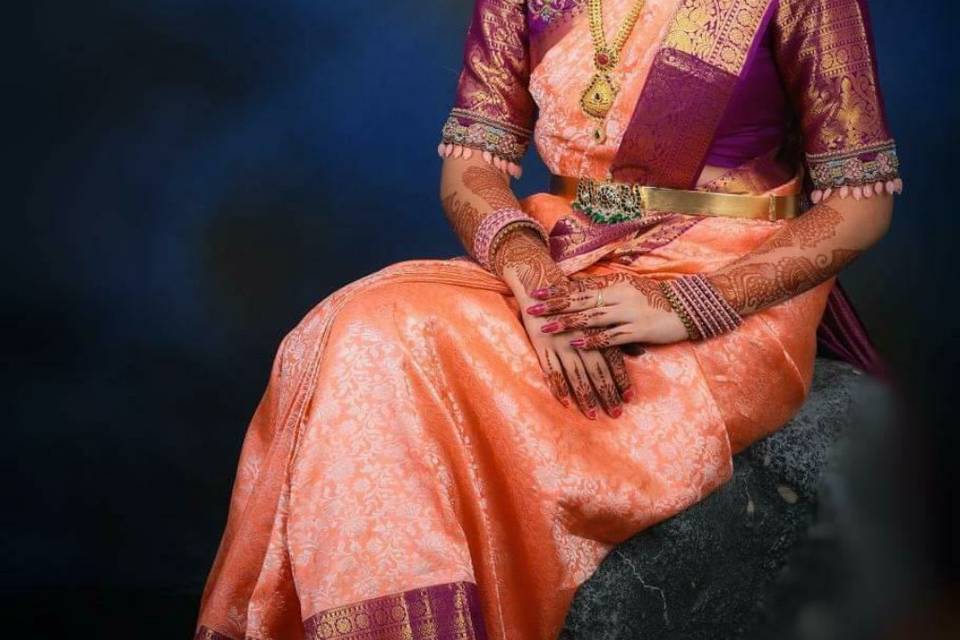 South Indian bride makeup look