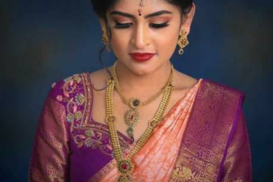 South Indian makeup look