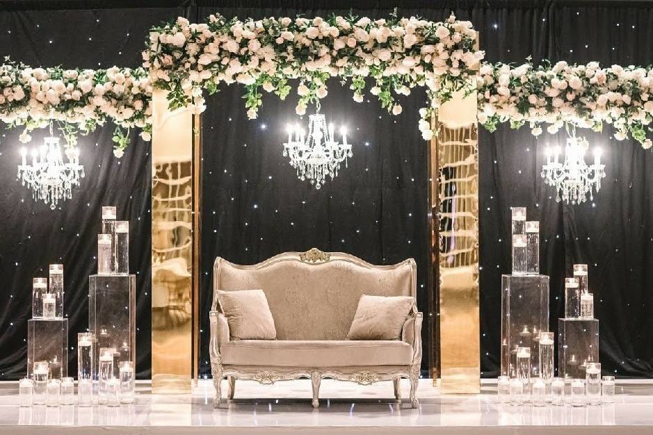 Wedding reception stage