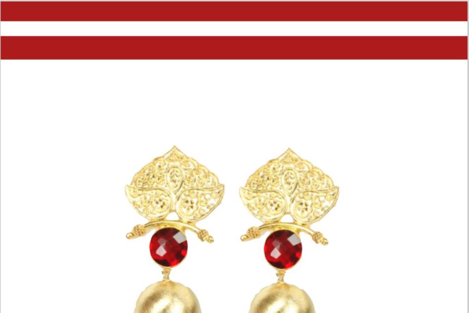 Precious statement earrings