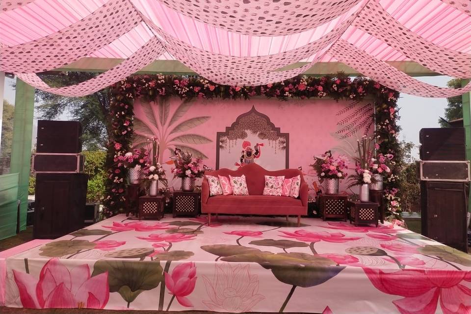 Haldi Stage Decor