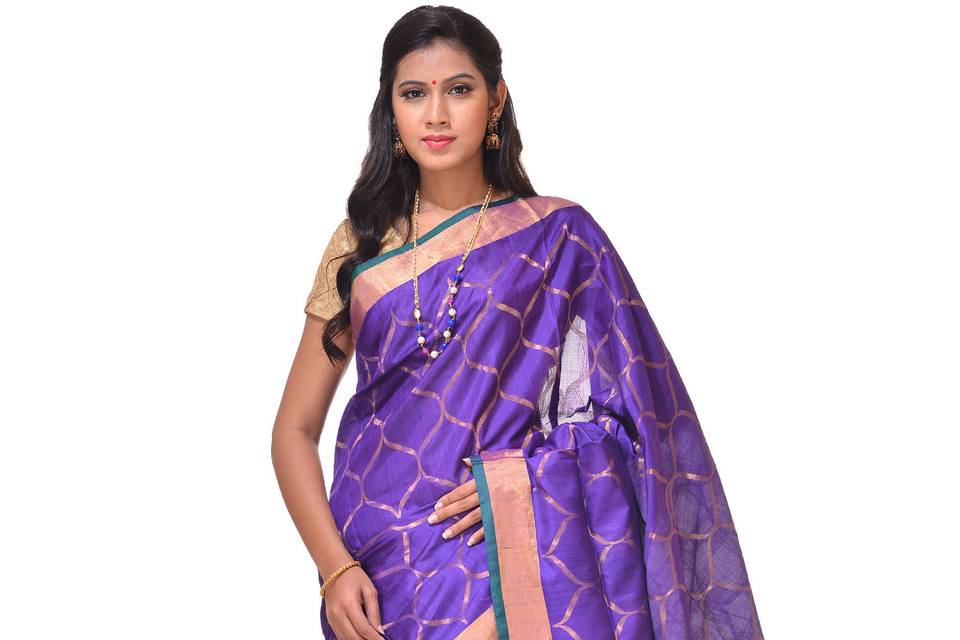 Uppada Grill Design Silk Saree