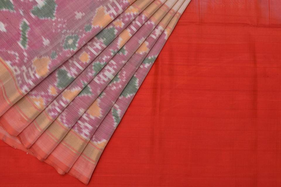 Uppada Ikat Border Silk Saree