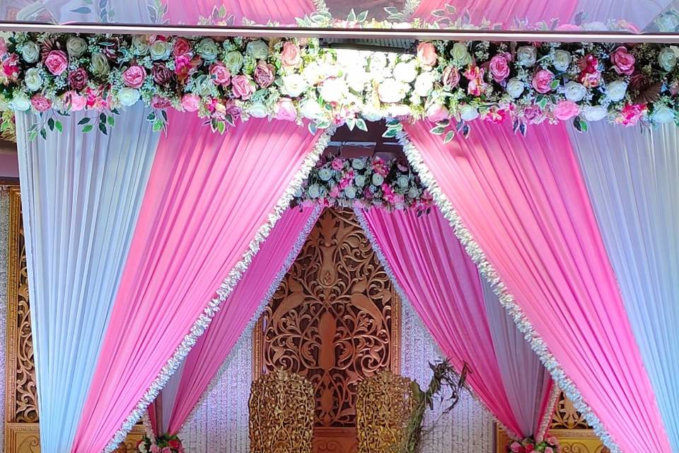 Pink mandap