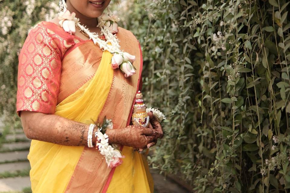 Bride haldi ready