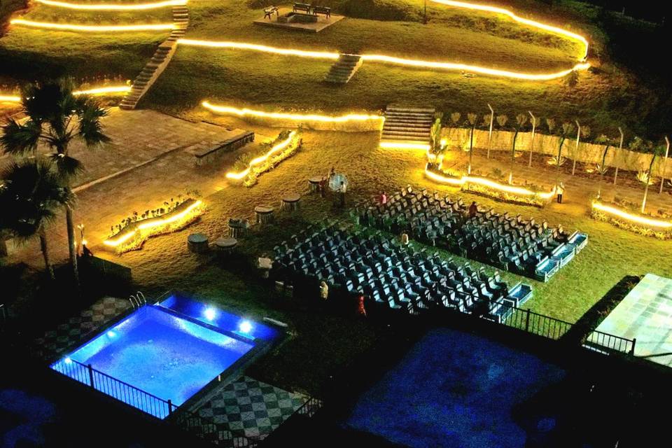 Night Hill view