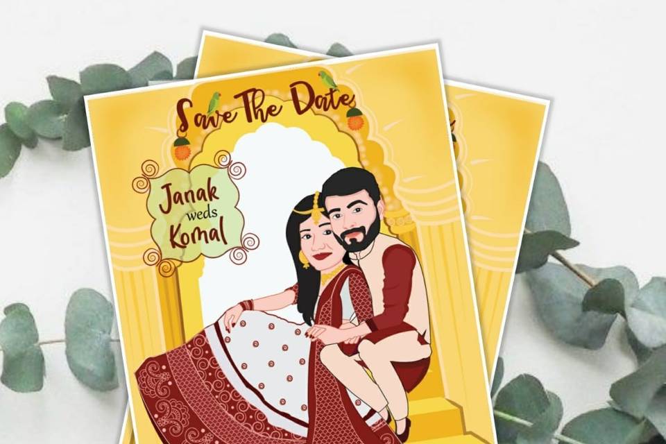 Customized Wedding Invitation, Anand