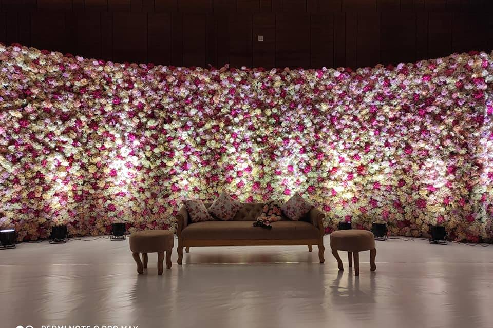 Floral stage decor