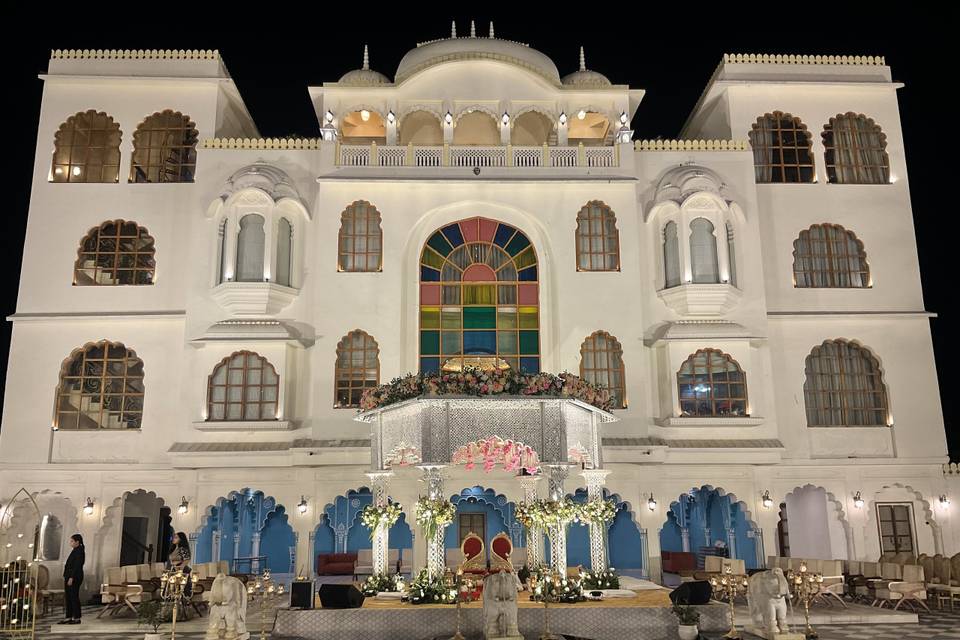 Mandap poolside