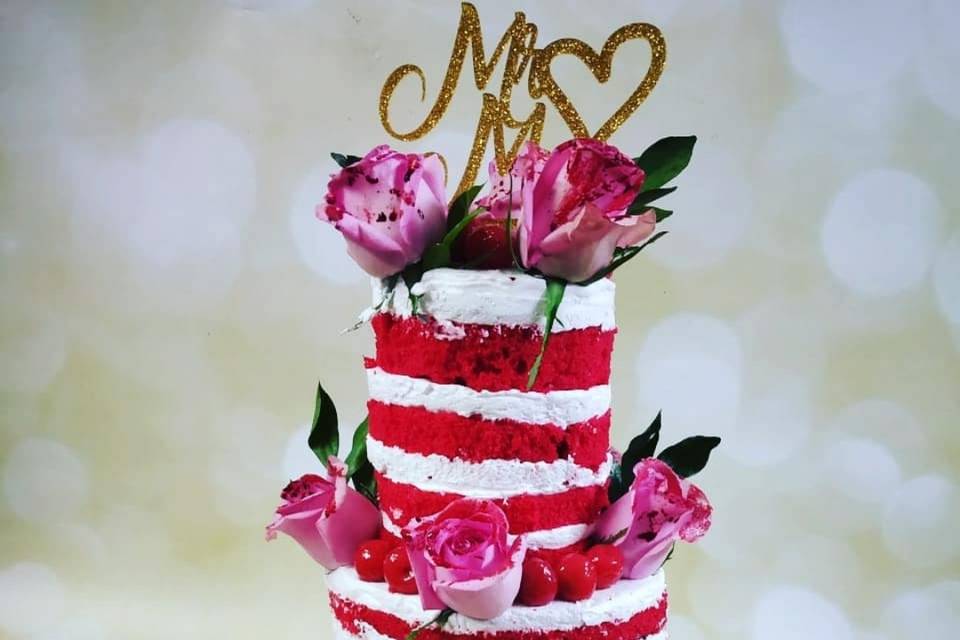 Layers wedding cake