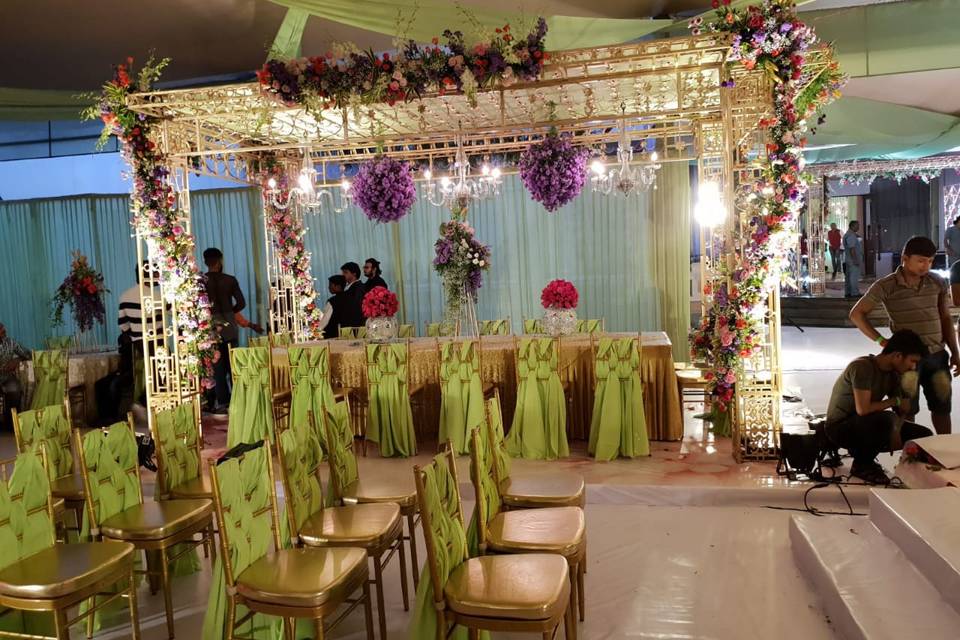 Wedding tent decoration