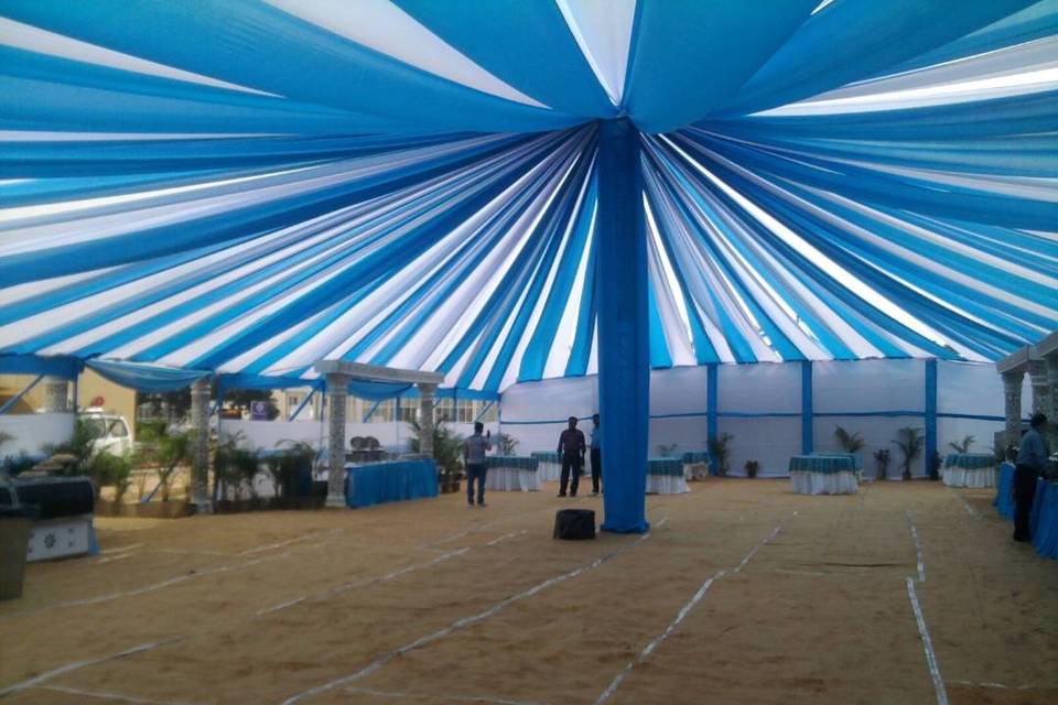 Wedding tent decoration