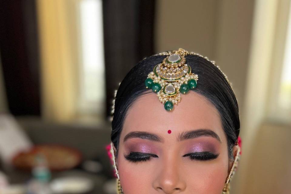 Day time bridal look