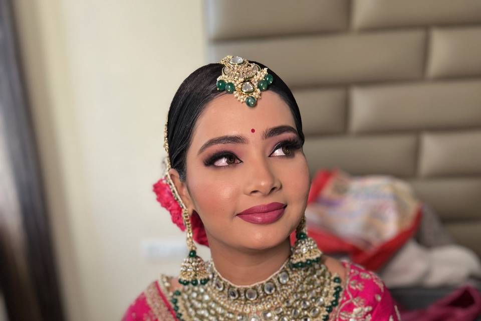 Day time bridal look