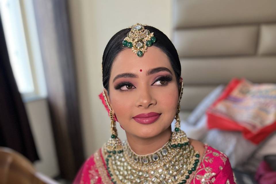 Day time bridal look