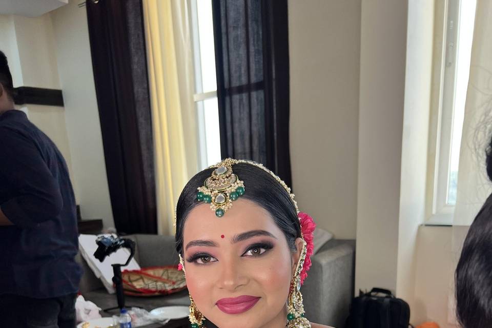 Day time bridal look