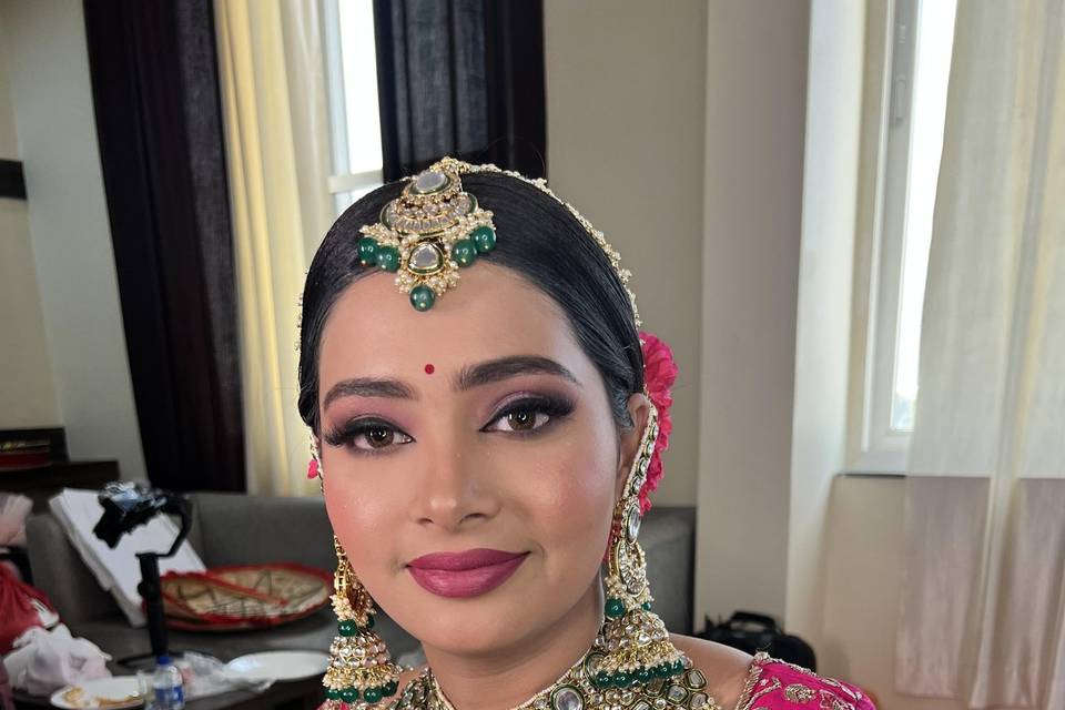 Day time bridal look