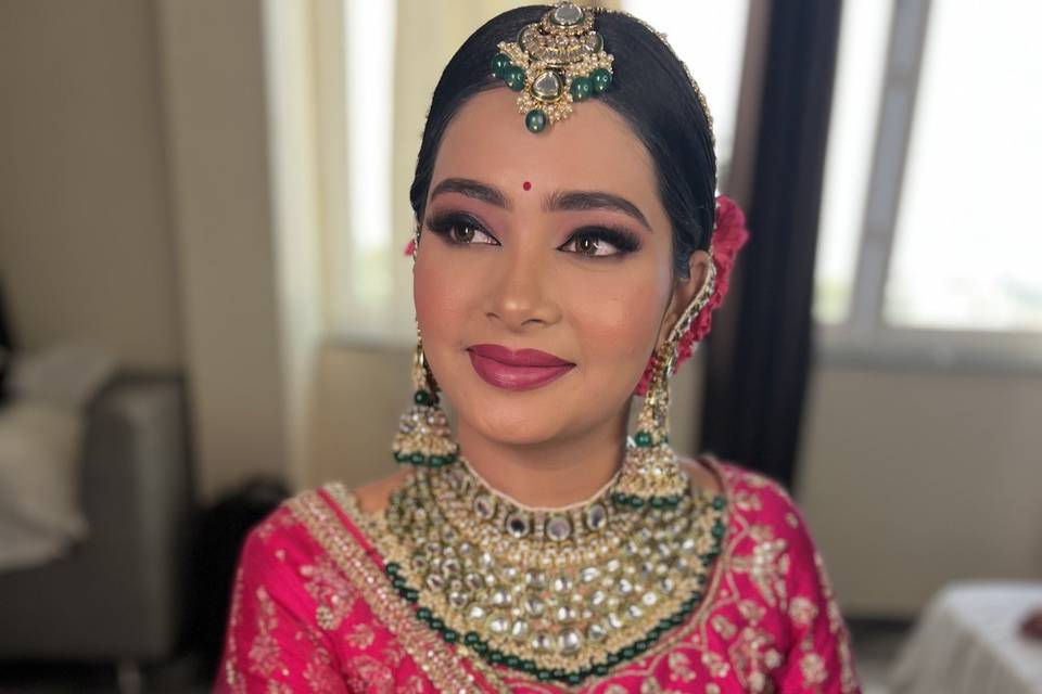 Day time bridal look
