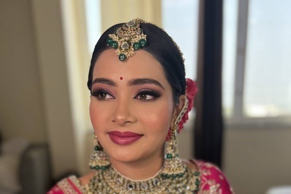 Day time bridal look