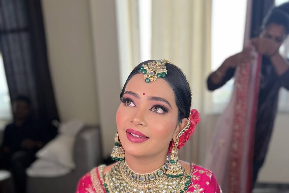 Day time bridal look