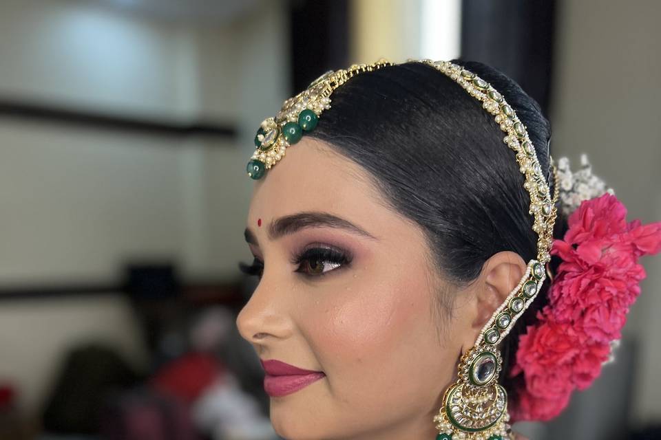 Day time bridal look