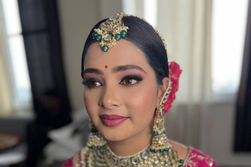 Day time bridal look